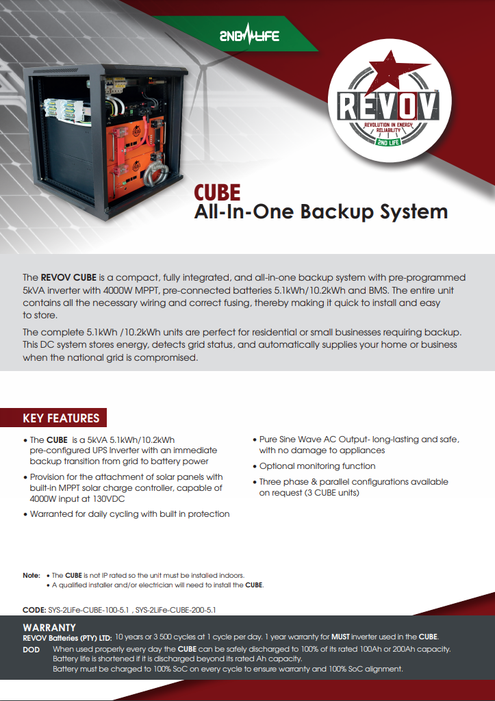 REVOV CUBE - All-In-One Backup System