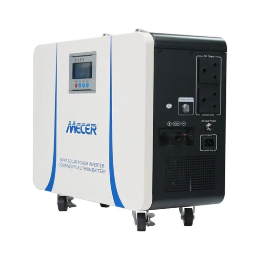 Mecer UPS Inverter Trolley with Lithium-ion Battery and MPPT Solar Charge Controller