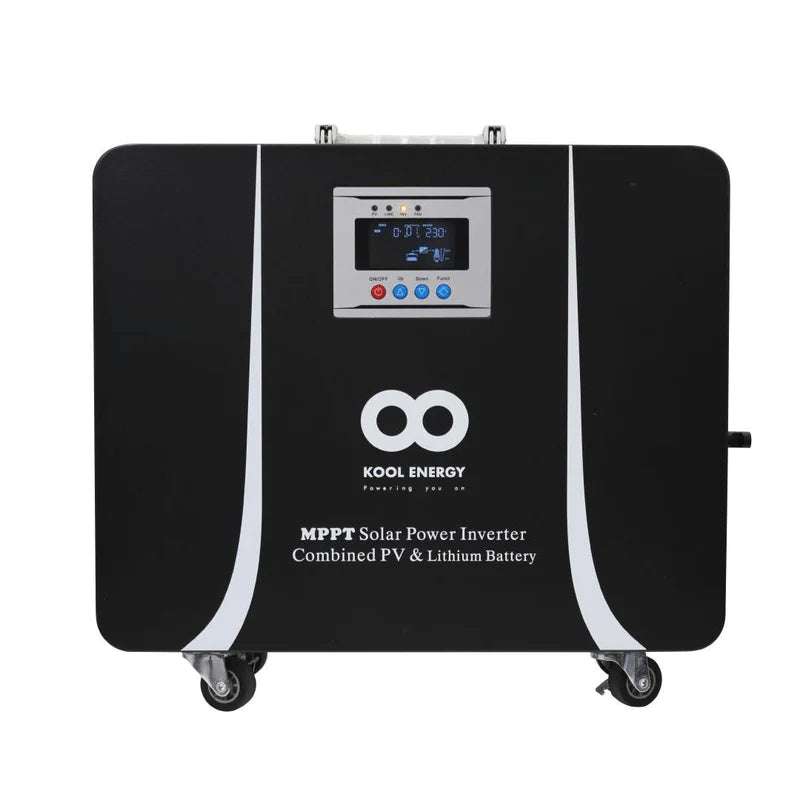 Kool Energy 1kW 25.6V 1x50Ah Lithium Battery Pure Sine Wave Inverter 820W Solar Charge Controller